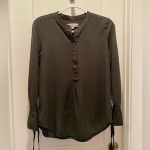 LOFT olive green blouse